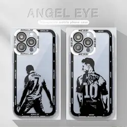 FootBall M-Messi-Cr7 Number 7 10 Case for OPPO A98 A94 A92 A78 A76 A74 A72 A58 A54 4G A55 A16 A17 A32 A57 A31 5G Soft Cover