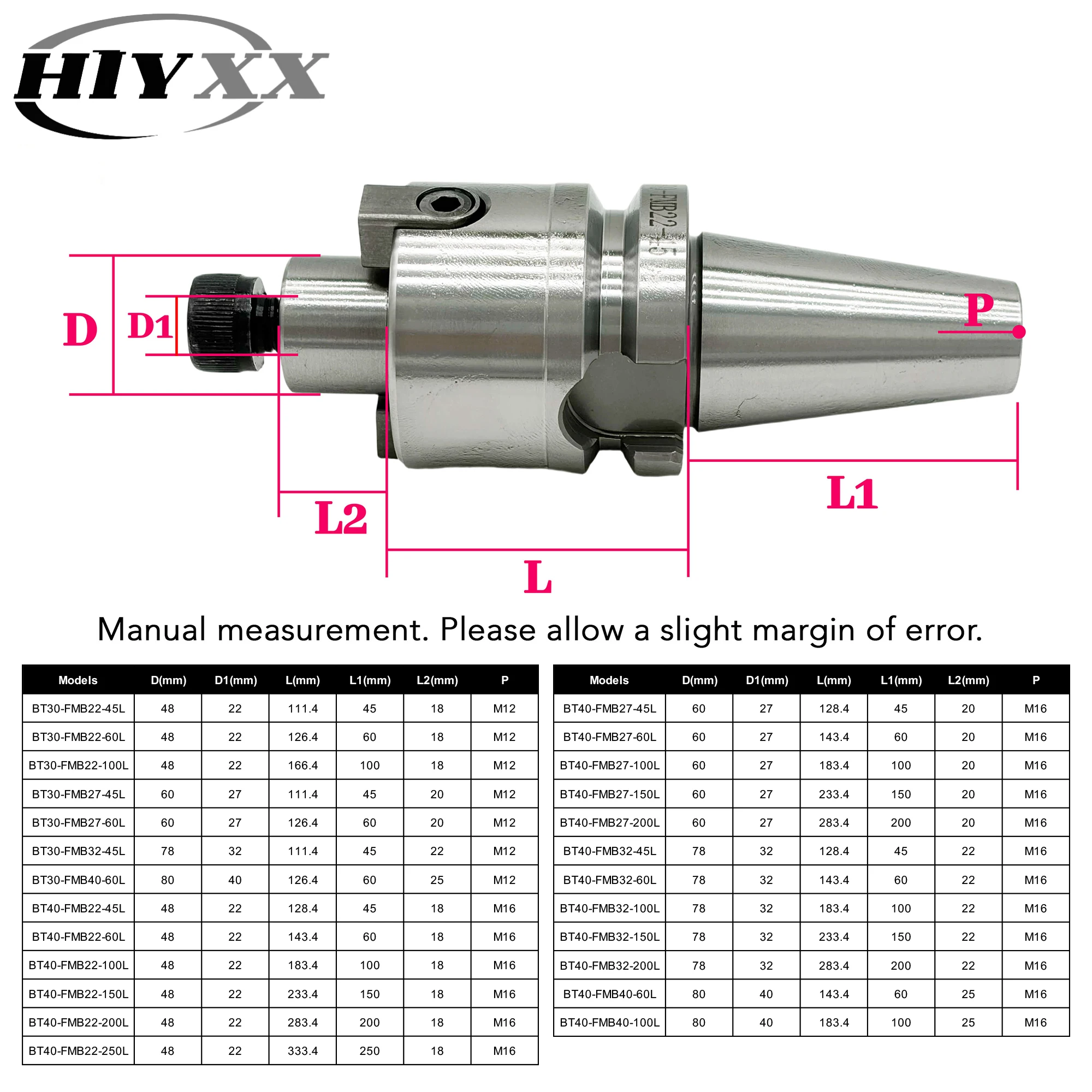 BT30 BT40 FMB Face Mill Tool Holder FMB22 FMB27 FMB32 FMB40 Milling Cutter Arbor For CNC Milling Machining Center Machine Tool
