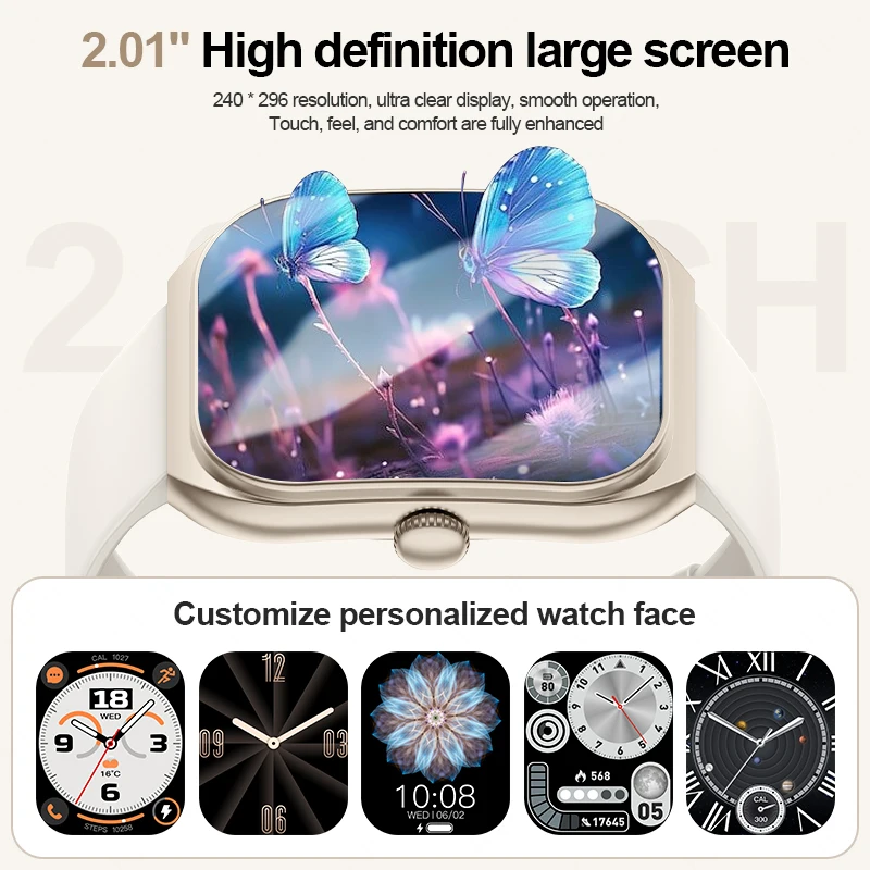 LIGE nuevo reloj inteligente para mujer Bluetooth llamada AI voz pulsera inteligente pantalla curva 3D Monitor de ritmo cardíaco mujeres hombres reloj inteligente regalo