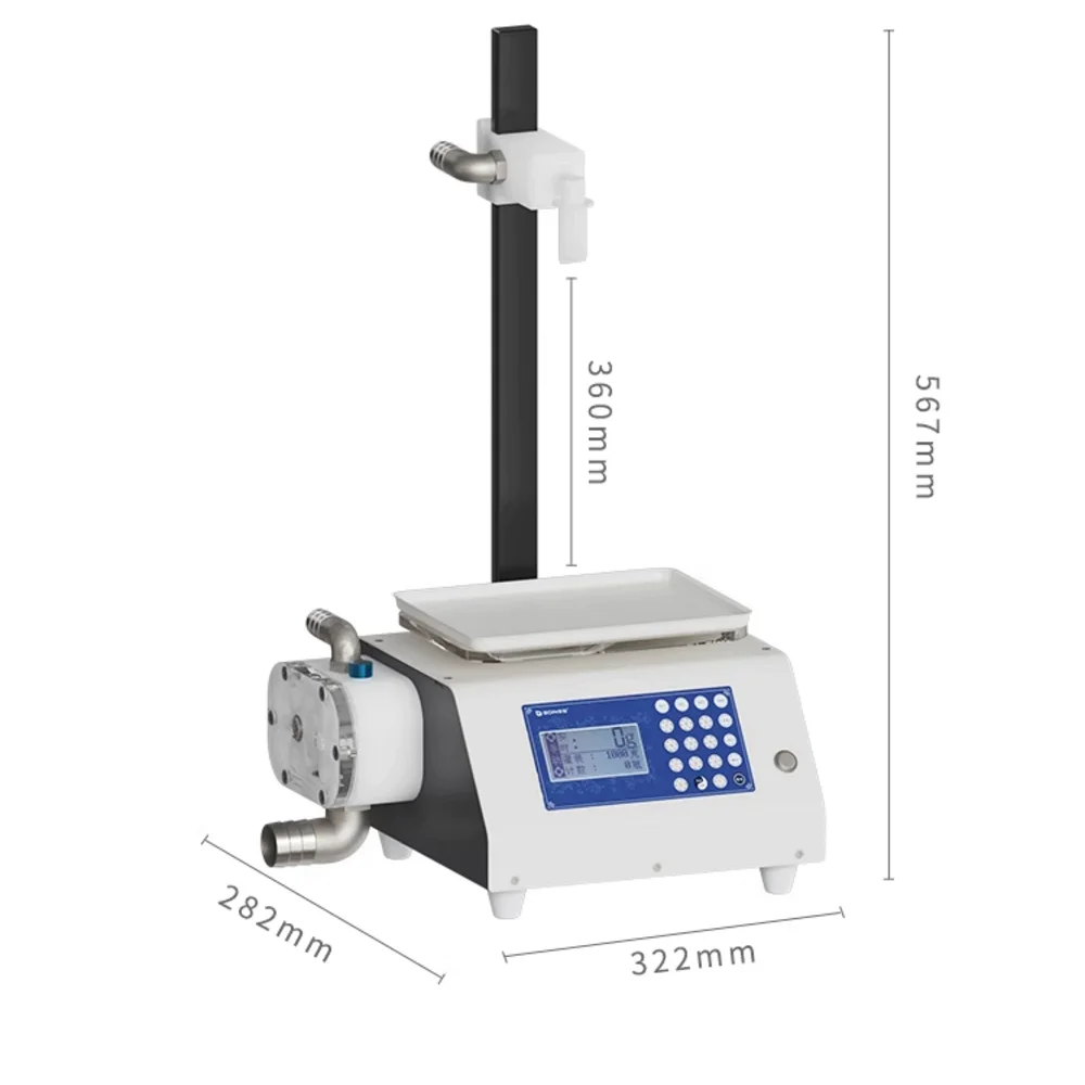 10L/Min Flow Rate Automatic Honey Bottling Machine Self Priming Gear Pump Viscous Liquid Honey Sauce Filling Machine Model 6X
