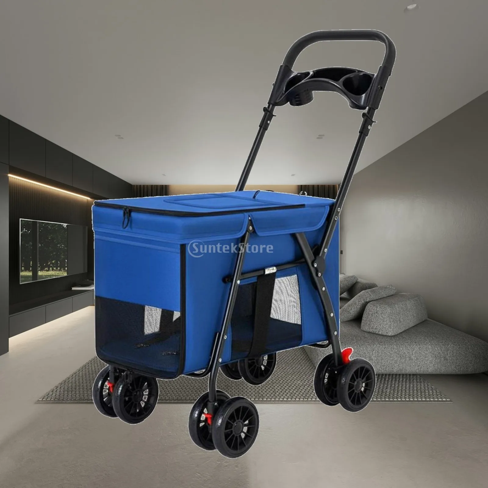 foldable-dog-stroller-sturdy-oxford-material-large-pet-stroller-lightweight