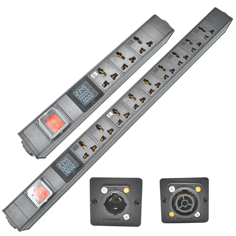 PDU Power strip Waterproof Locking Powercon True Connector NAC3FX-W NAC3MPX aviation port 2-9 Universal socket