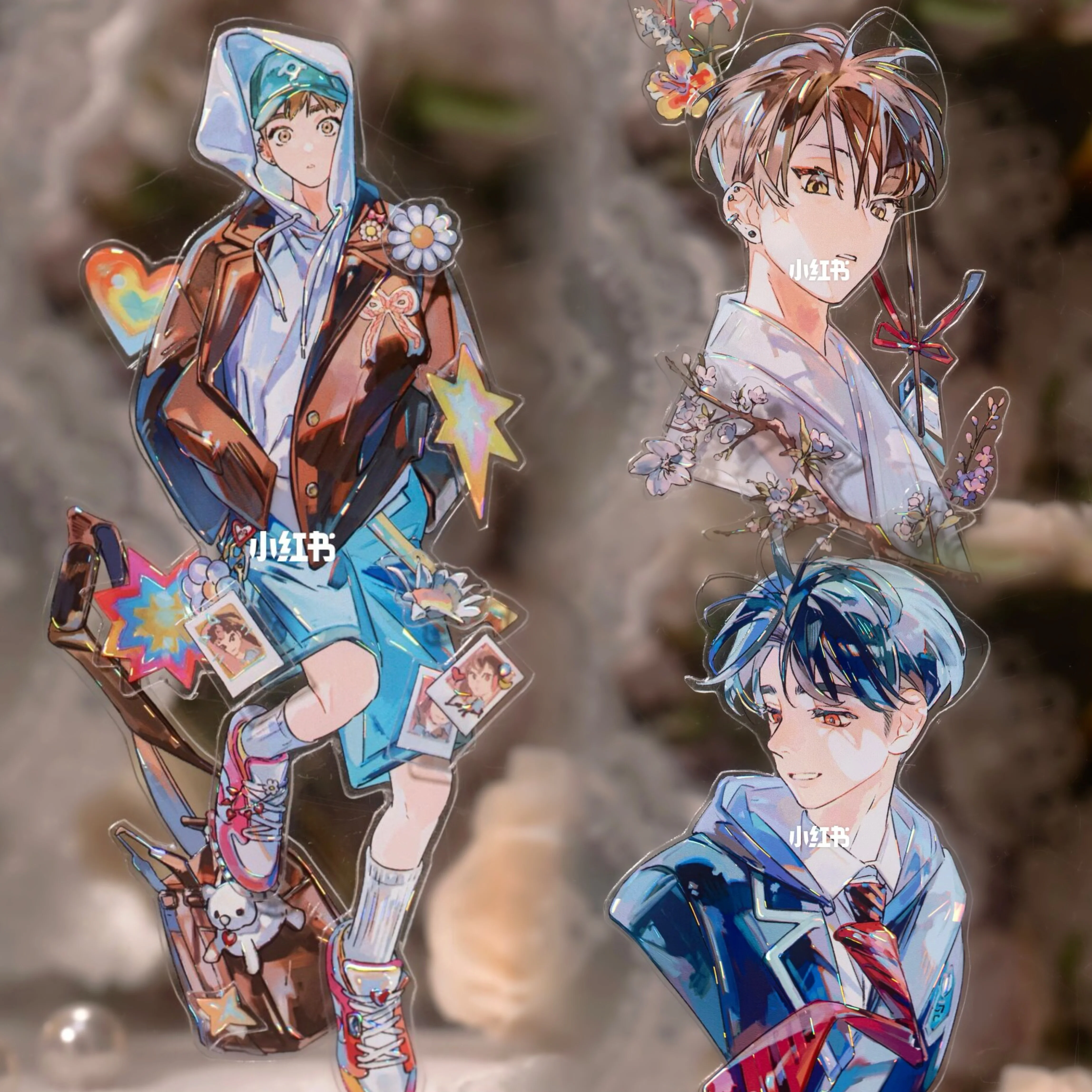 

1 Loop Washi Pet Tape Flower Wind Tent Shiny Say Wish Cute Girls Synthetic Paper Fresh Man Collage Custom 3.11