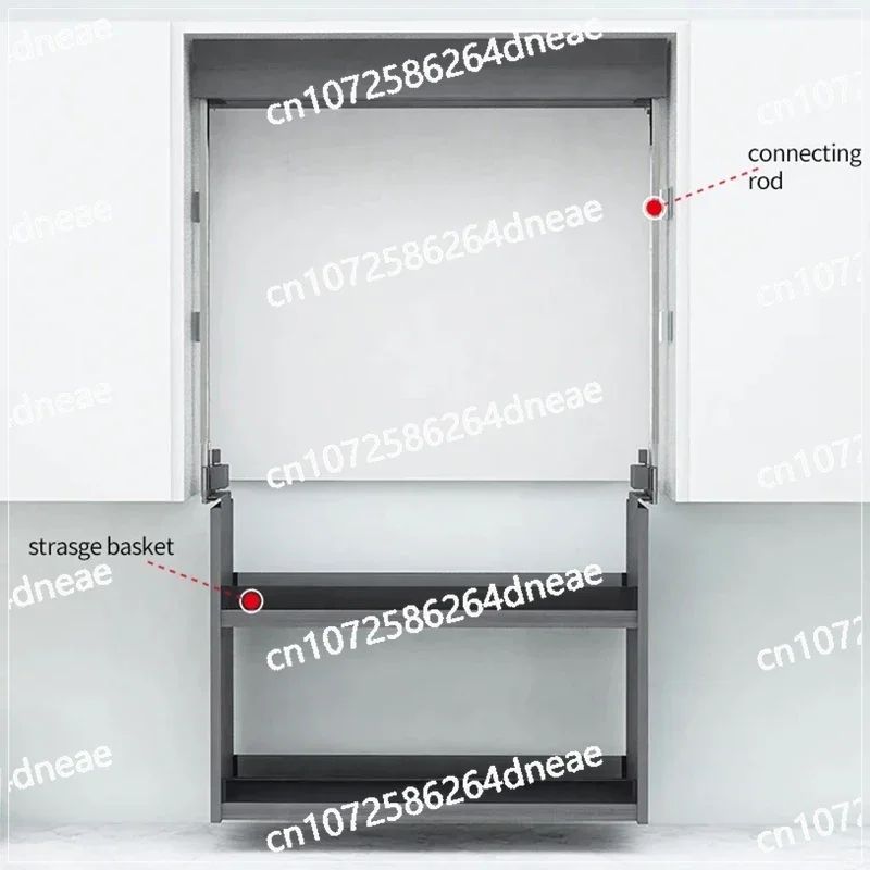 

Basket Storage Hardware Kitchen Accessories Lift System Vertical Elevator Pull Down Shelf