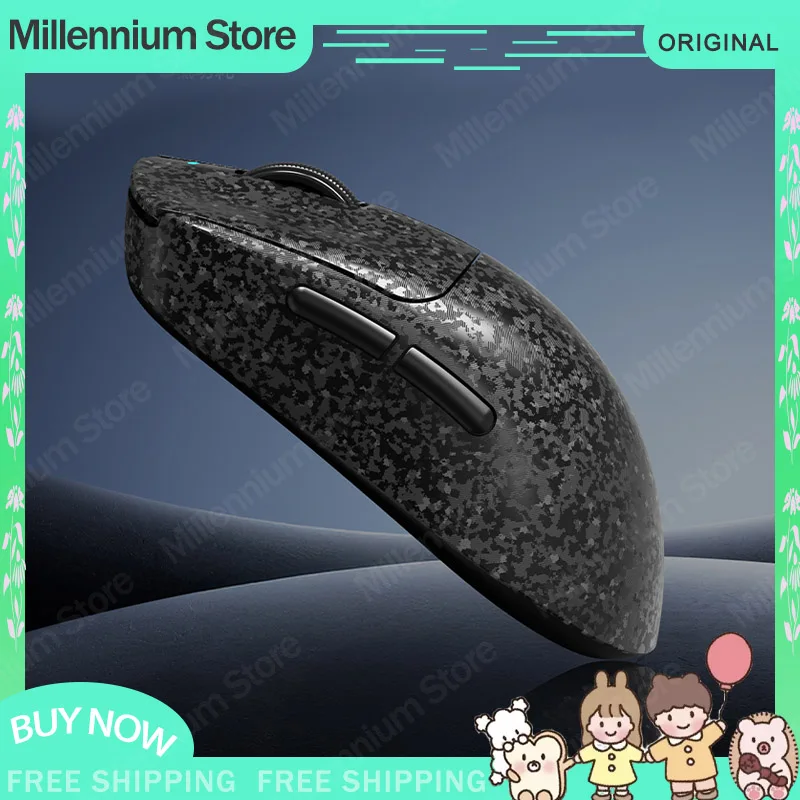 

Gaming Mouse Wireless Ajazz T520 3 Mode Carbon Fiber Shell Lightweigh Paw3395 E-Sport Mouse Accessories Fps Gaming Mouse