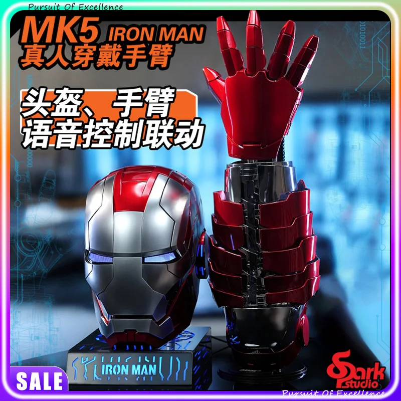 

New HOTHOT Pl-mk2a Marvel Iron Man Arm Movable Table Lamp Led Figure Model Toy Ark Reactor Marvel Arm Hand Sense Of Holiday Gift
