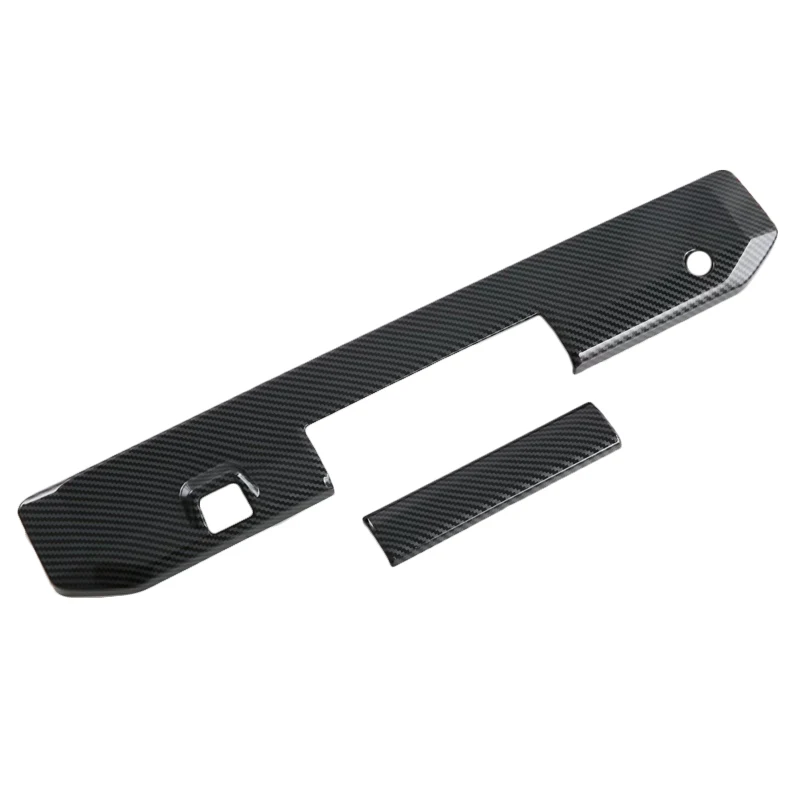 Carbon Fiber Style Mirror Cover For Mitsubishi L200 Triton 2023 2024 2025 Mirror Cover With Lights Parts