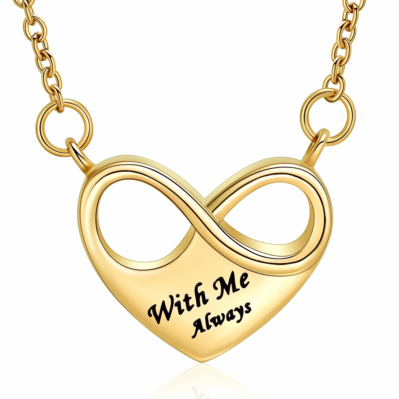 Heart Cremation Urn Necklace for Ashes Stainless Steel Memorial Ash Pendant Keepsake Jewelry