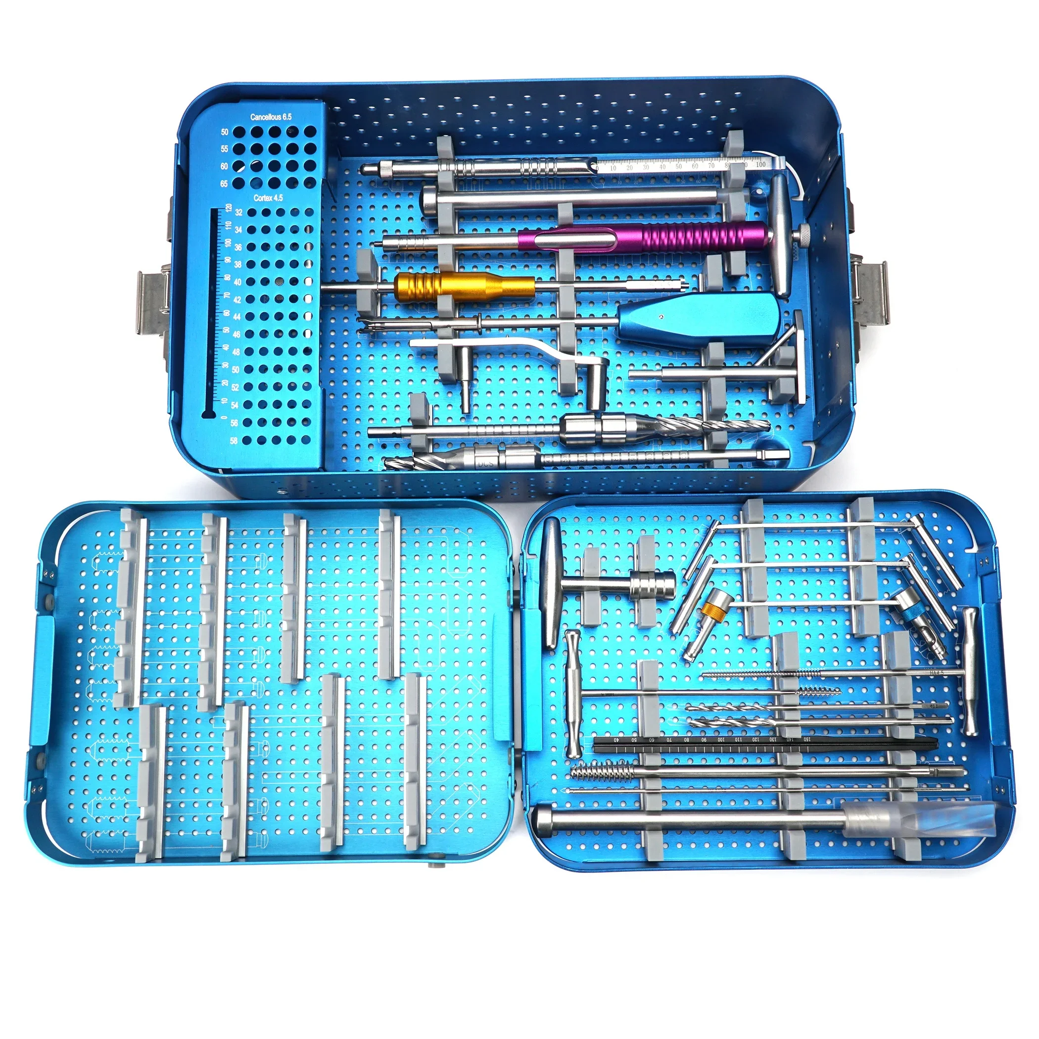 

CE & ISO Bone Surgery DHS & DCS Plates Instrument kit Trauma Surgical locking plate orthopedic implants Instruments sets