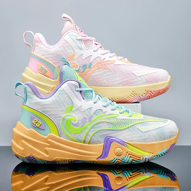 

New Men Basketball Shoes Original Breathable Comfortable Non-Slip Training Sports Basketball Sneakers Male Shoes