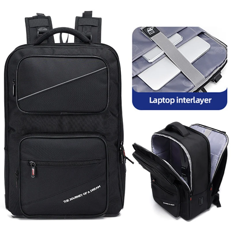 

Multi Layers Men Casual Backpack Large Capacity Breathable Durable Comfortable Shoulders Bag for Daily Commuting Laptop Backpac