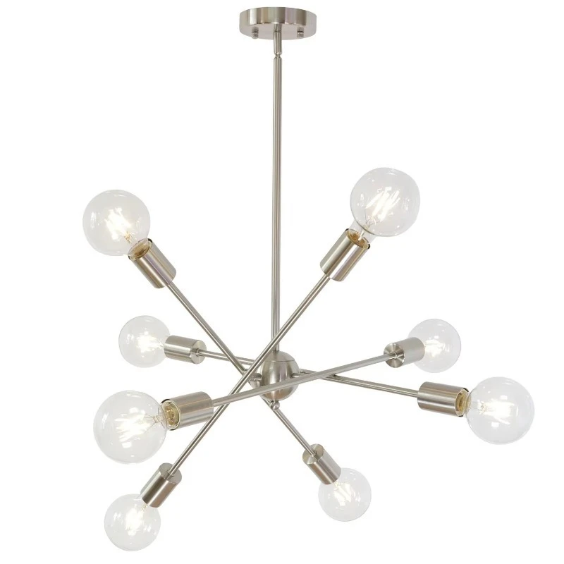 Modern Chandelier Brushed Nickel Gold Ceiling Lamp for Corridors