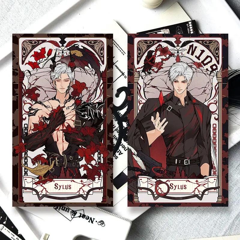 2Pcs/Pack 2025 Kawaii Game Love and Deepspace Merch Fans Collection Character Cards Sylus QinChe Valentine's Day Gift