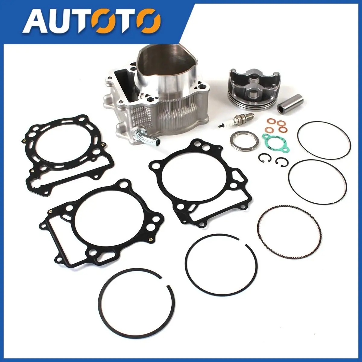 1set Cylinder Piston Gasket Top End Rebuild Kit 11191-13E00 12140-29F00 For Suzuki LTZ 400 DR-Z400 Kawasaki KFX400 11141-29F01