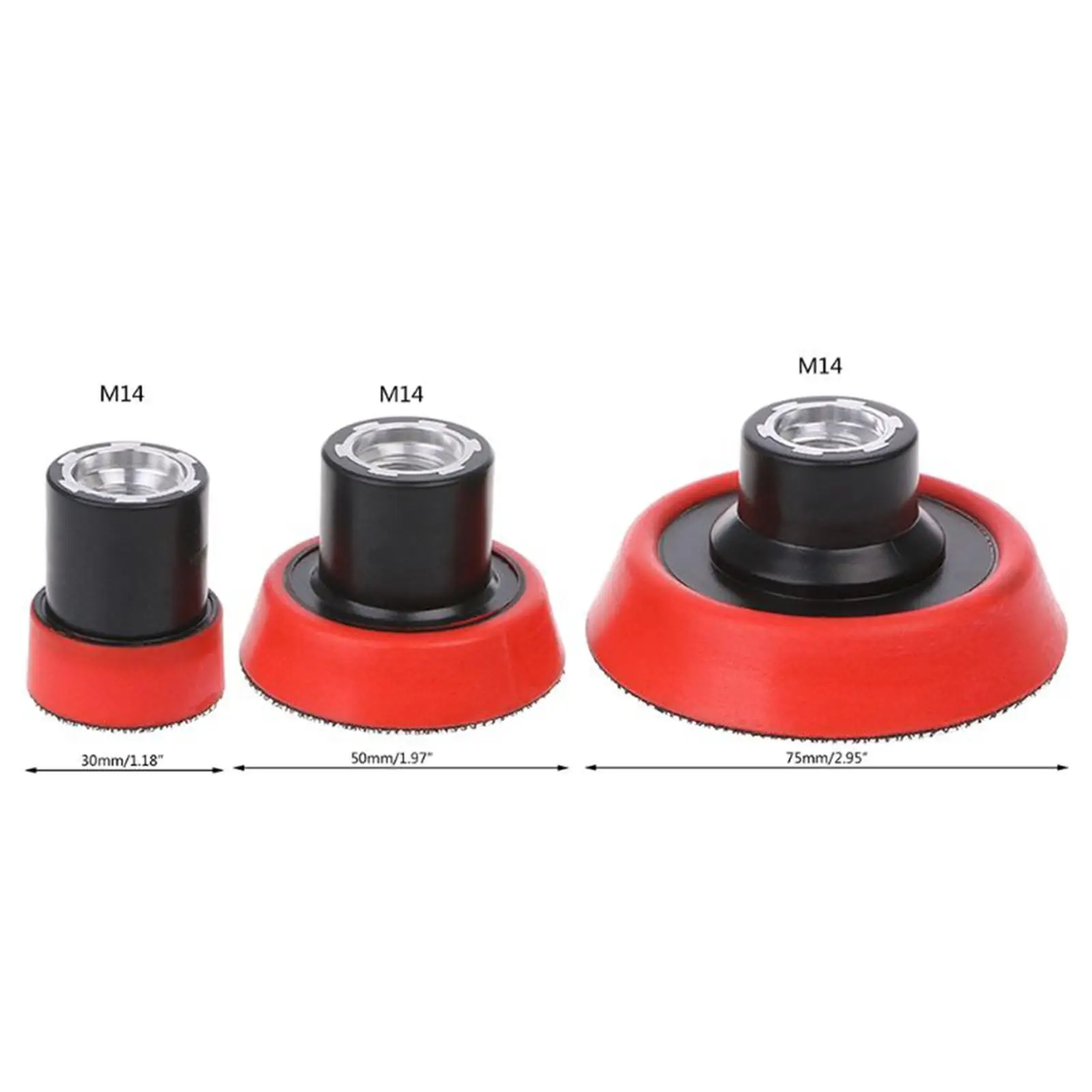 Disc Pad Holder Universal Quick Replacement Set for Polishing Cars Sponge Backing Plate for Wood Metal Stone Detailing