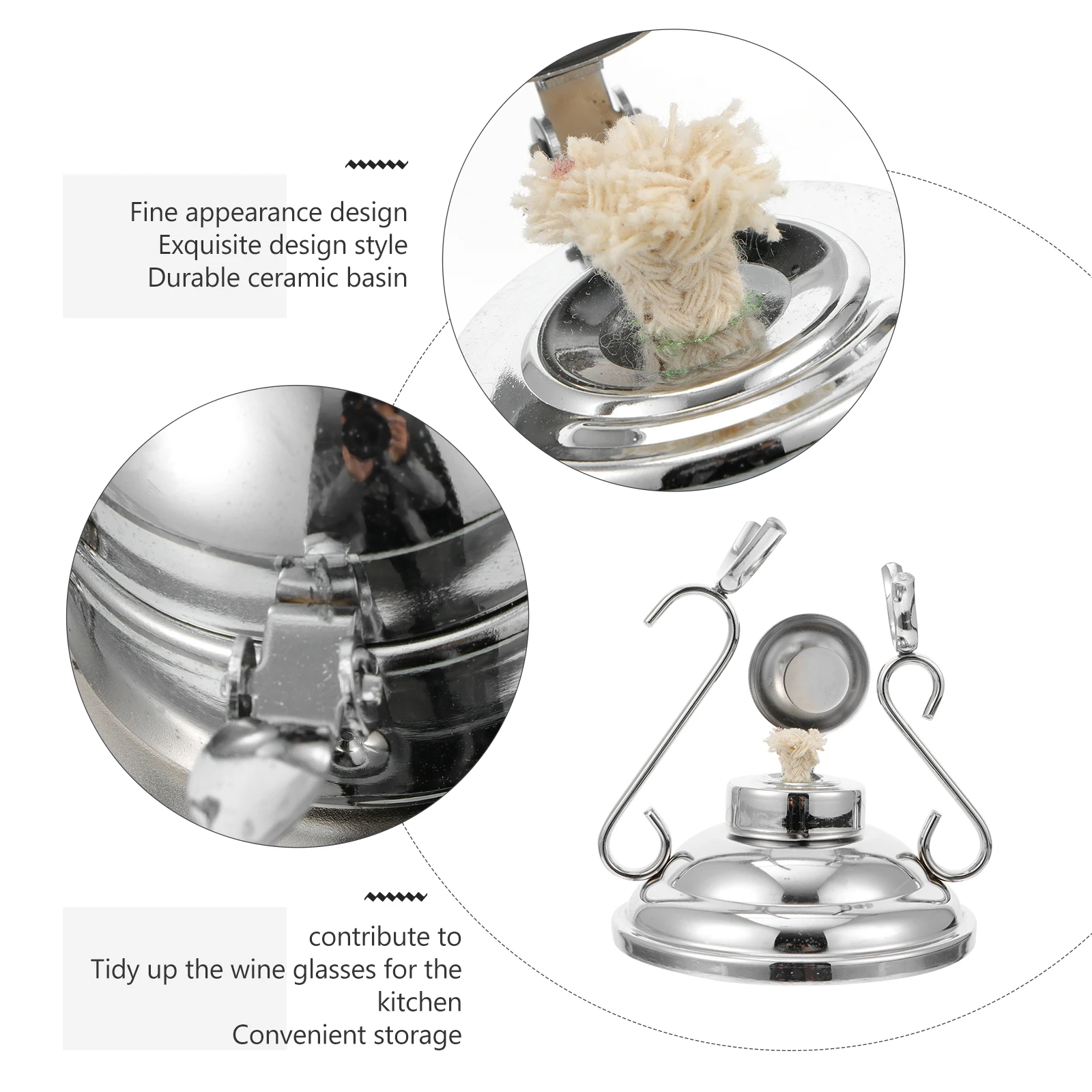 

Wine Glass Coffee Cup Holder Desktop Shelf Drying Rack Stainless Steel with Tray