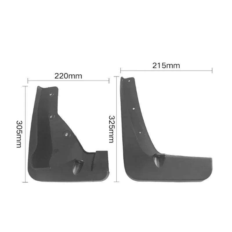 ABS Car Mudguard For Mitsubishi ASX 2011-2018 Anti-splash Anti-Fouling Front Rear Fender car Accessories