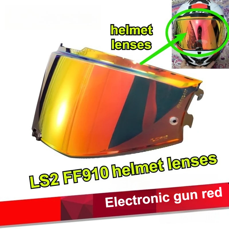 

LS2 FF910 Helmet Lens Universal Day Night Motorcycle Accessory Red Electronic Gun
