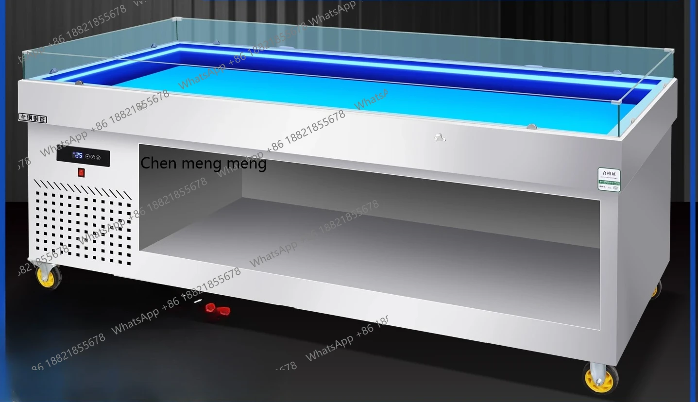 

Buffet hot pot shop display cabinet multi-functional lower locker stainless steel supermarket, a la carte freezer