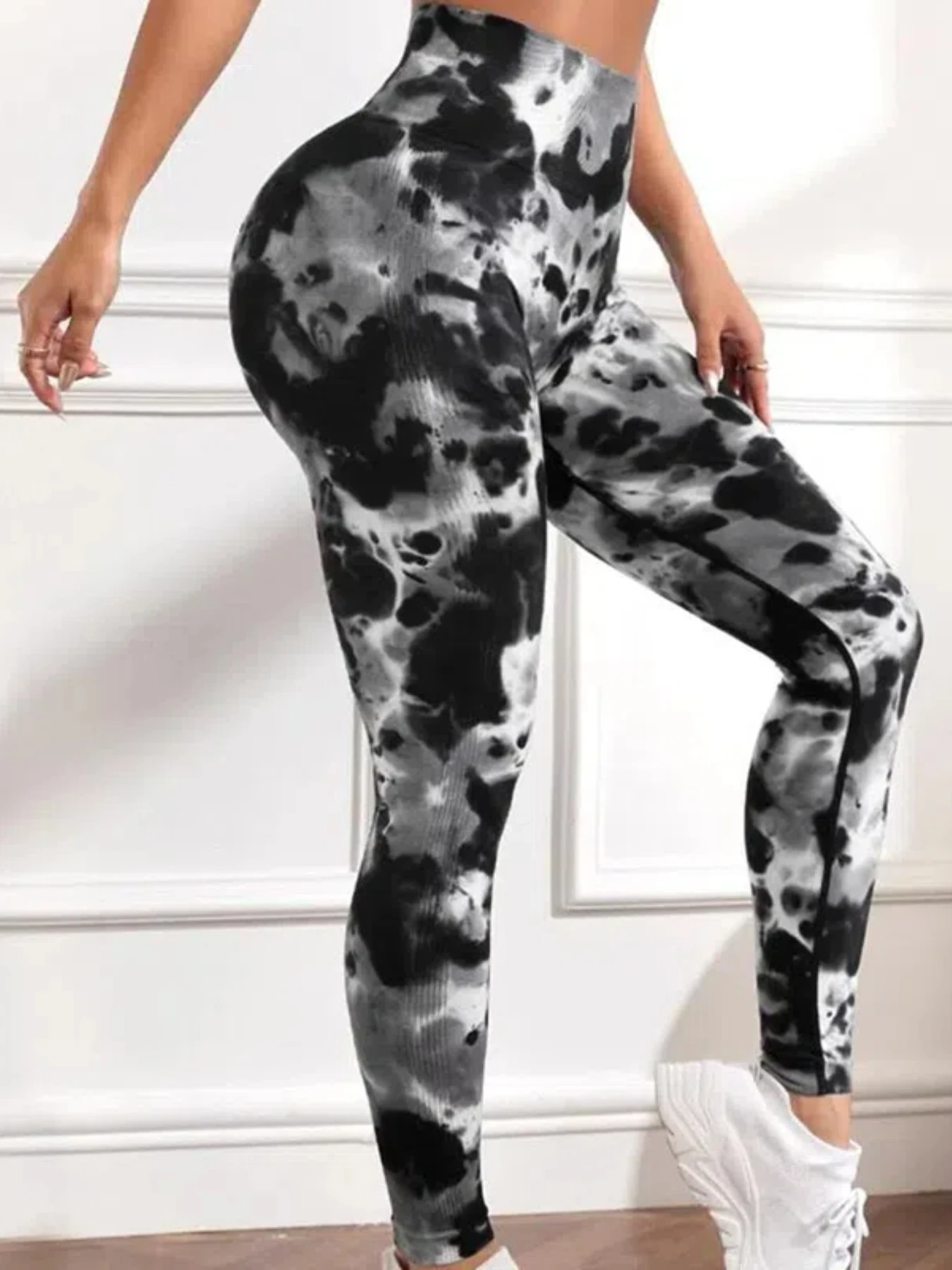 Seamless Tie dye Yoga Pants Sports Leggings High Waist Push Up Women Tights Fitness Workout Leggings Gym Clothing