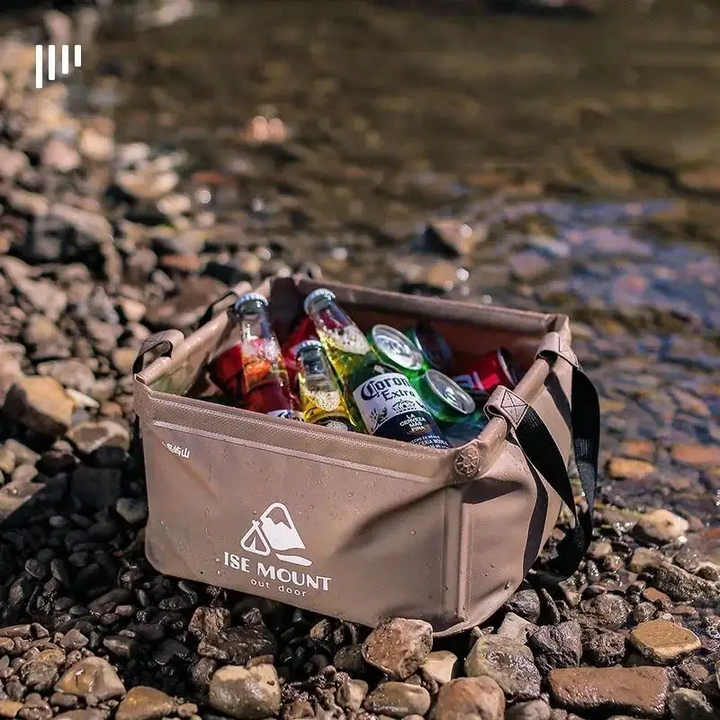 

Outdoor Fishing Water Storage Bag 13L 15L Portable Folding Bucket Large Capacity Square Travel Camping Picnic Water Container