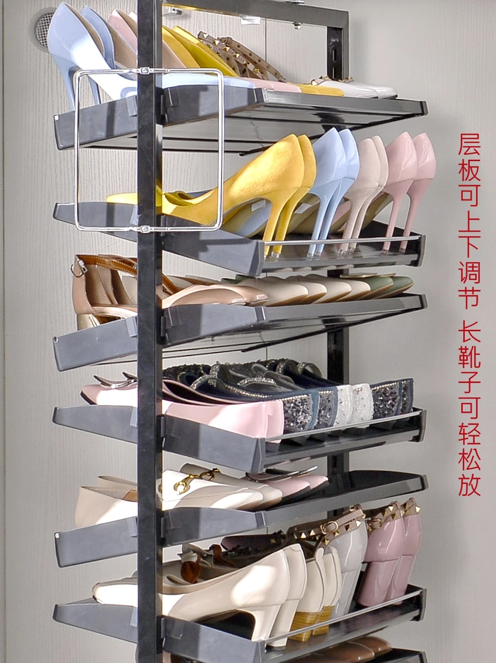 Multi-functional storage artifact shoe rack household vertical storage shoe rack luxury.