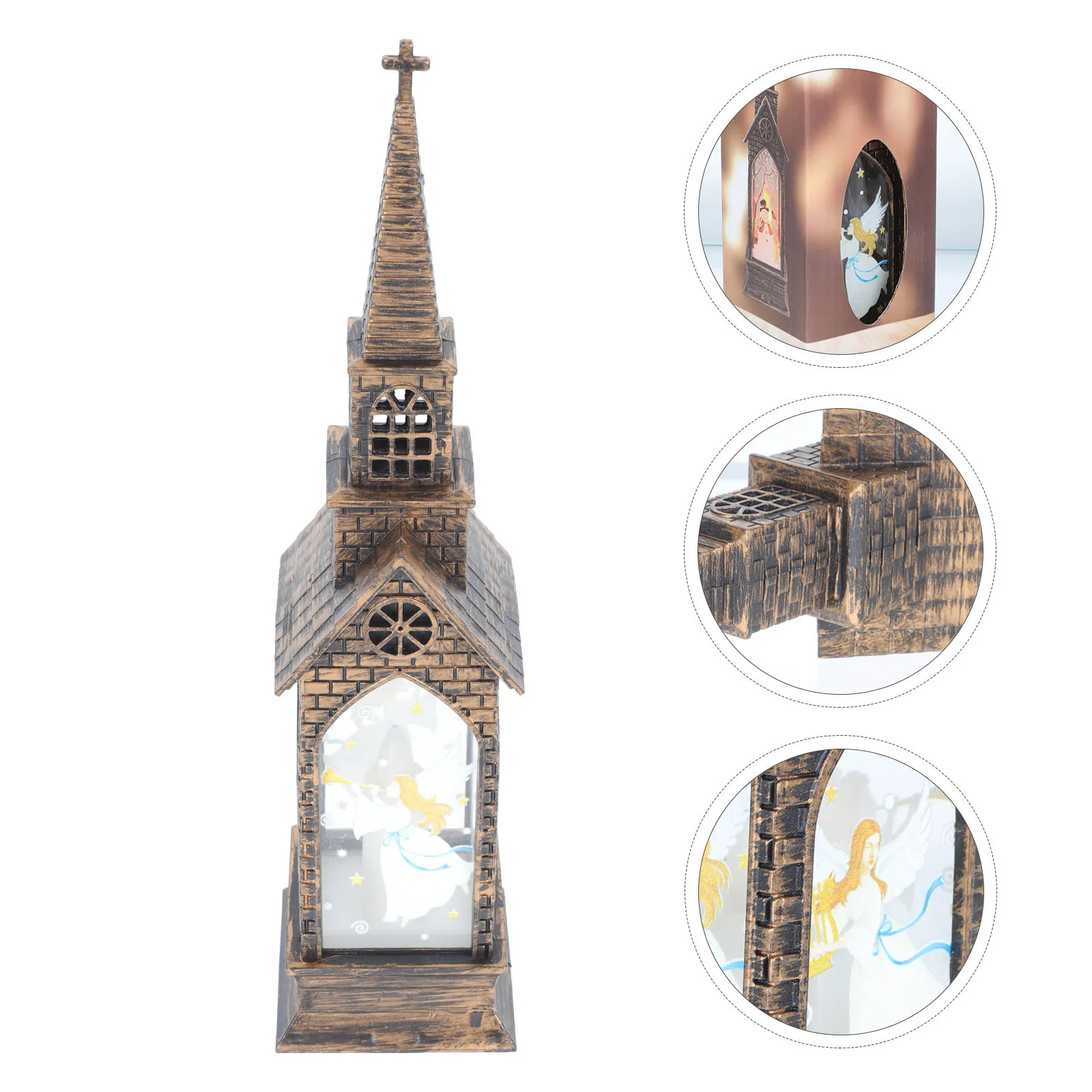 1 قطعة LED عيد الميلاد زخرفة مضيئة ديكور صغير الرياح ضوء سطح المكتب الجدول مهرجان هدية زخرفة صغيرة #3