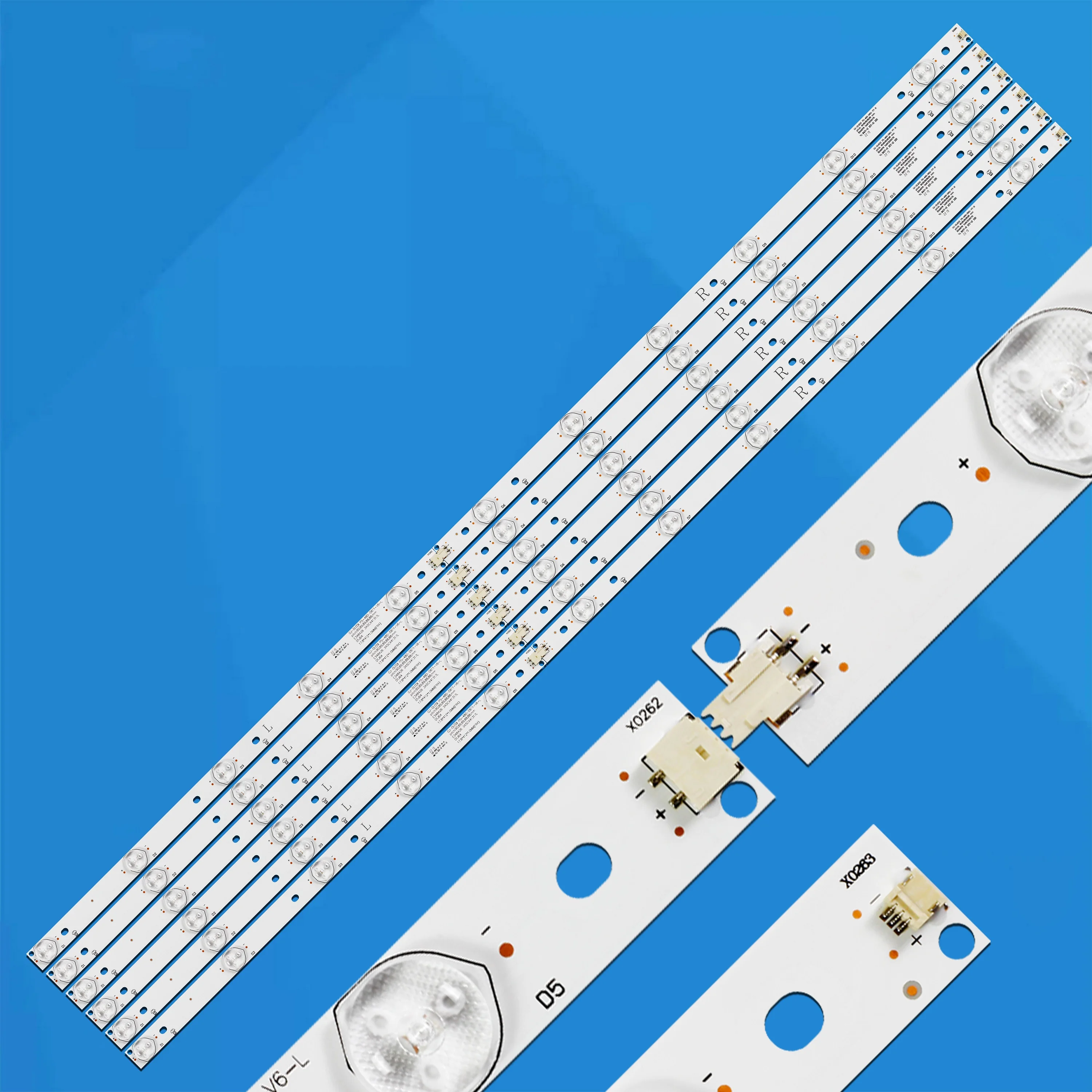 ل GJ-DLEDII P5-480-D611-V6-R/L 48E5CHR LE48A33S LE48D1452 Le48d1452/20 48PFG5000 48PFG5100 EVTLBM480P1101-T-1 LED قطاع