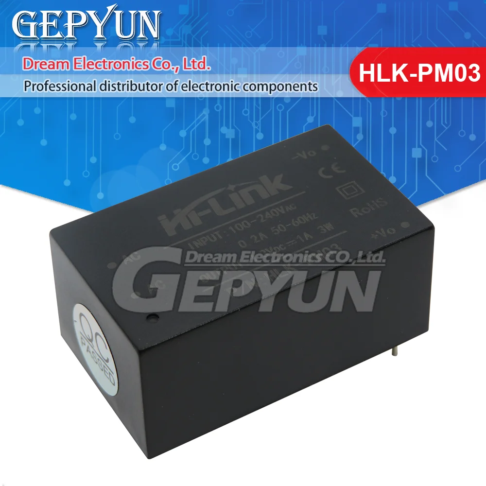 HLK-PM03 AC-DC 220V to 3.3V mini power supply module intelligent household switch power supply module