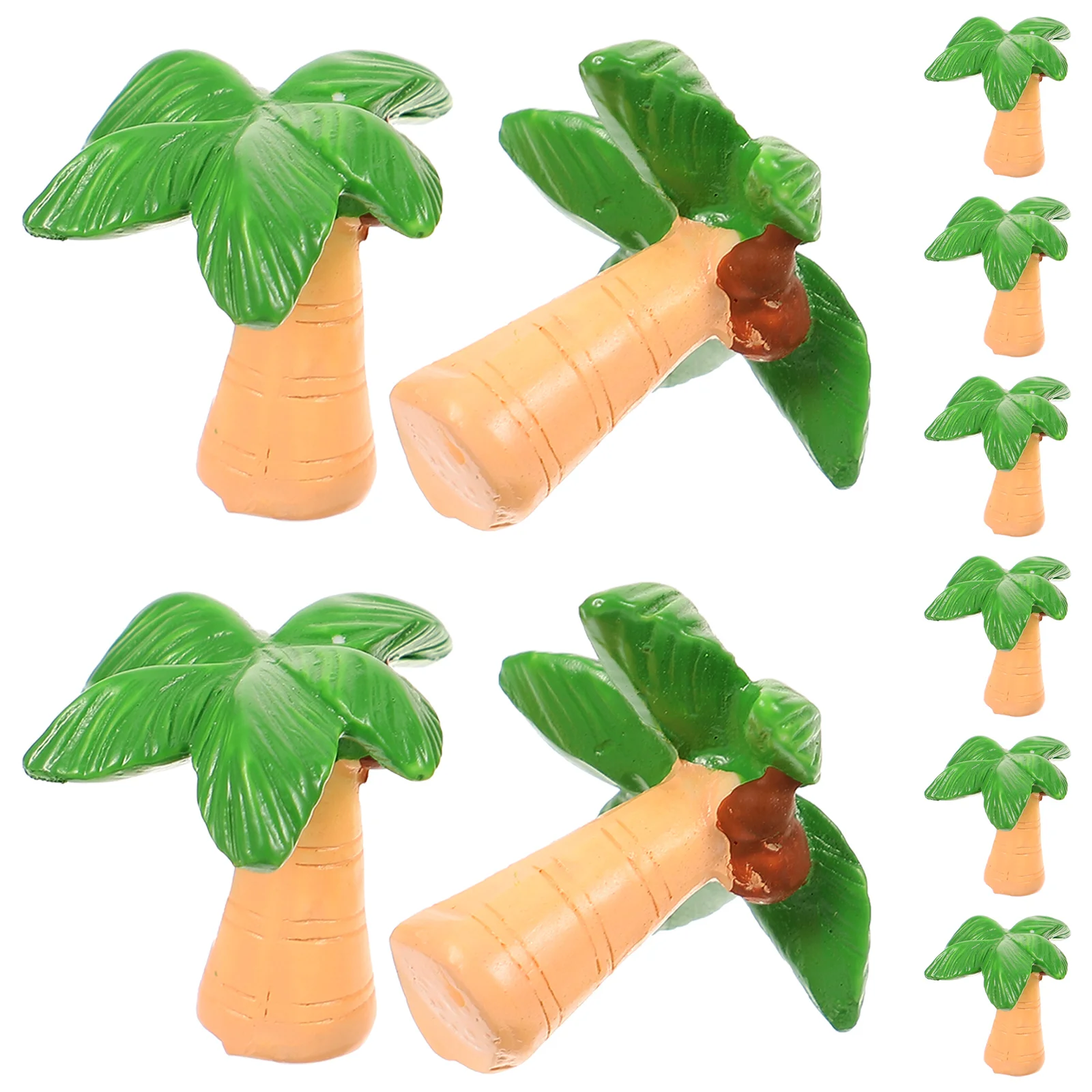 

10 шт. орнамент миниатюрные кокосы модель дерева микро пейзаж ремесло декор имитация сцены макет украшения