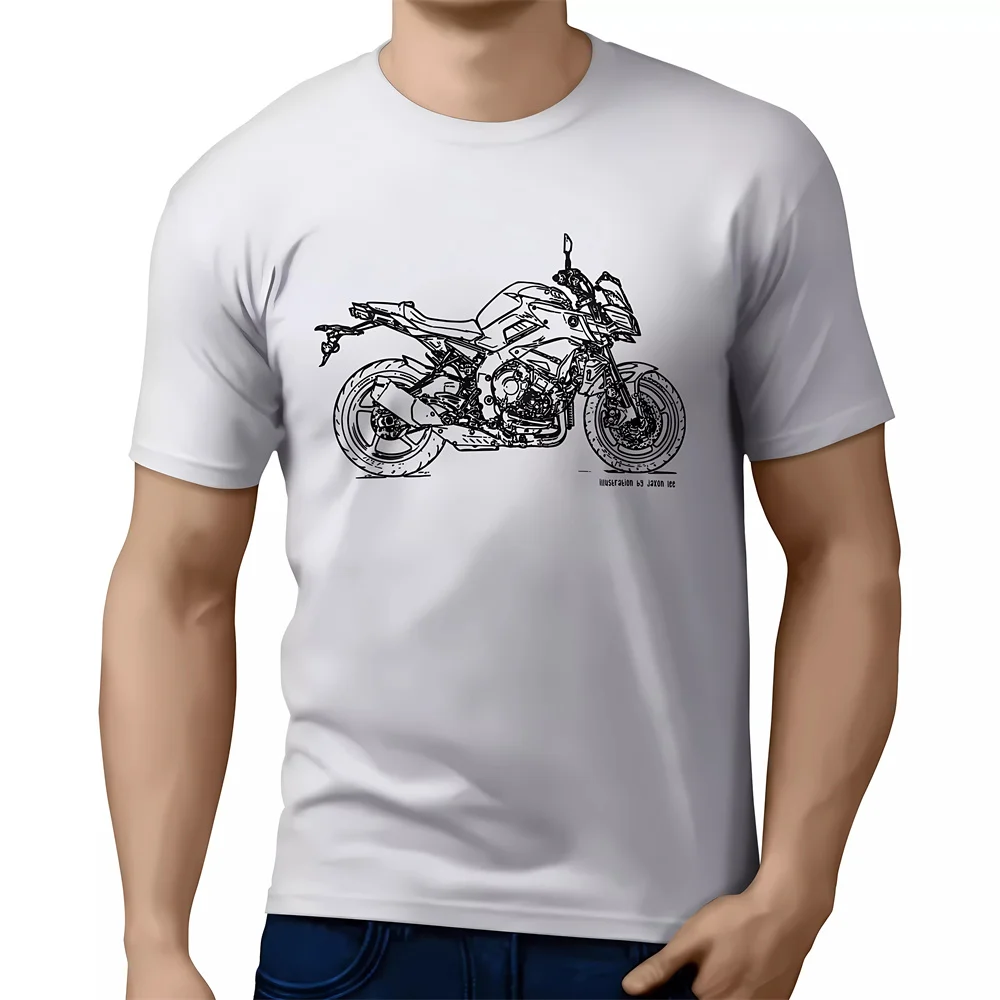 2024 new MOTORCYCLE  T Shirt Pure Cotton Clothing Leisure Short Sleeve O Neck Cool Tee For MT10 Motorbike Fan