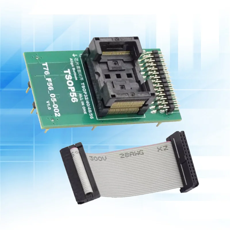 -B48C لـ Xgecu T76 مبرمج Tsop32 Tsop40 Tsop48 Tsop56 ZIF محول حرق المقبس