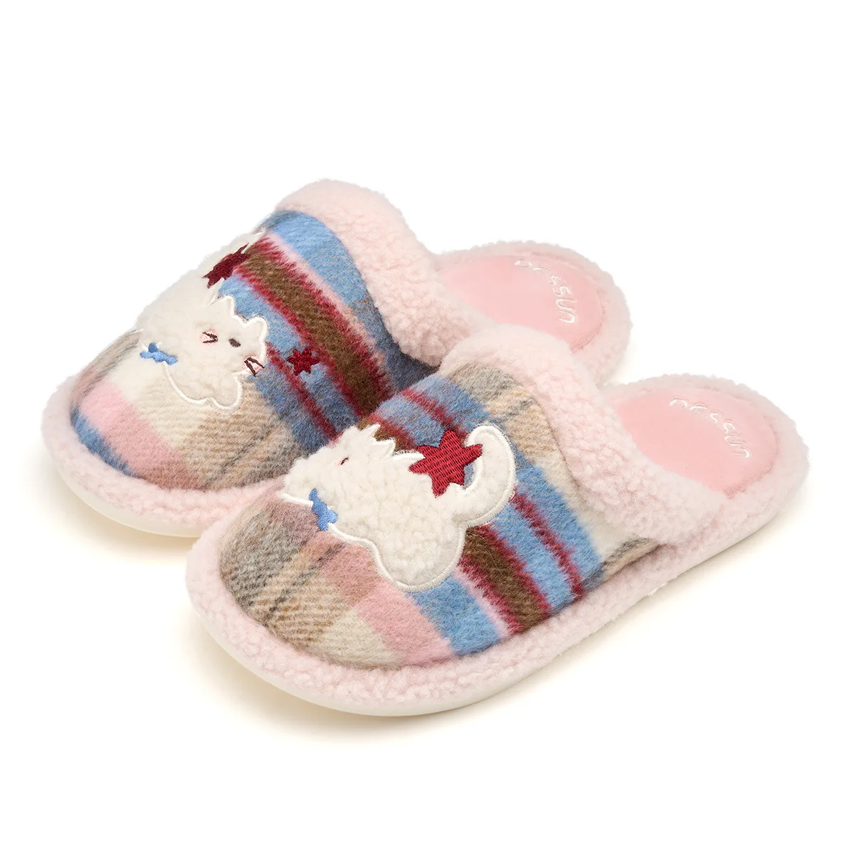 شباشب قطنية للنساء شتاء 2025 نمط جديد للمعيشة الداخلية والمنزل نعال صوفية دافئة للنساء