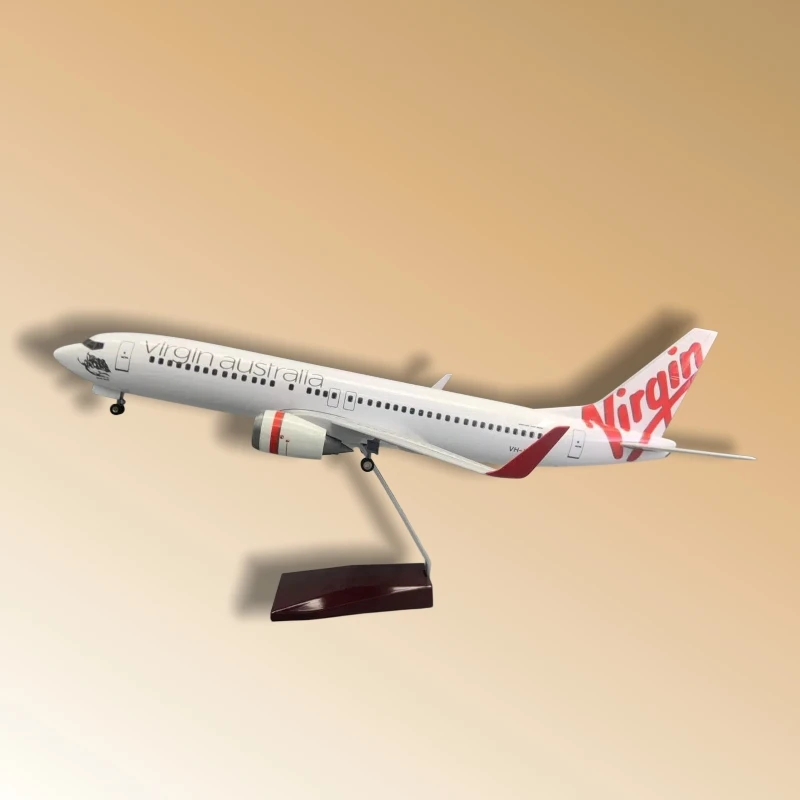 47 cm B737 Virgin Atlantic Model Plane 1/85 Scale Die-Cast Resin Aviation Collectible Gift for Adults