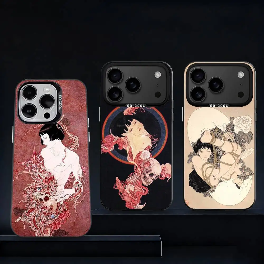 

Artist T-Takato Y-Yamamoto Phone Case For iPhone 11,12,13,14,15,16,17,Pro,Max,Plus,E,Air,Mini IMD Matte Black