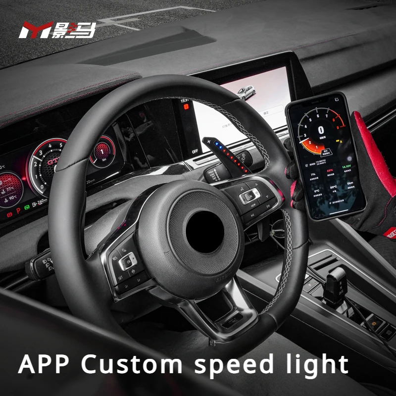 part for Volkswagen Golf 8 Shift pick R/GTI/rline interior modified LED competitive racing decorate accessories