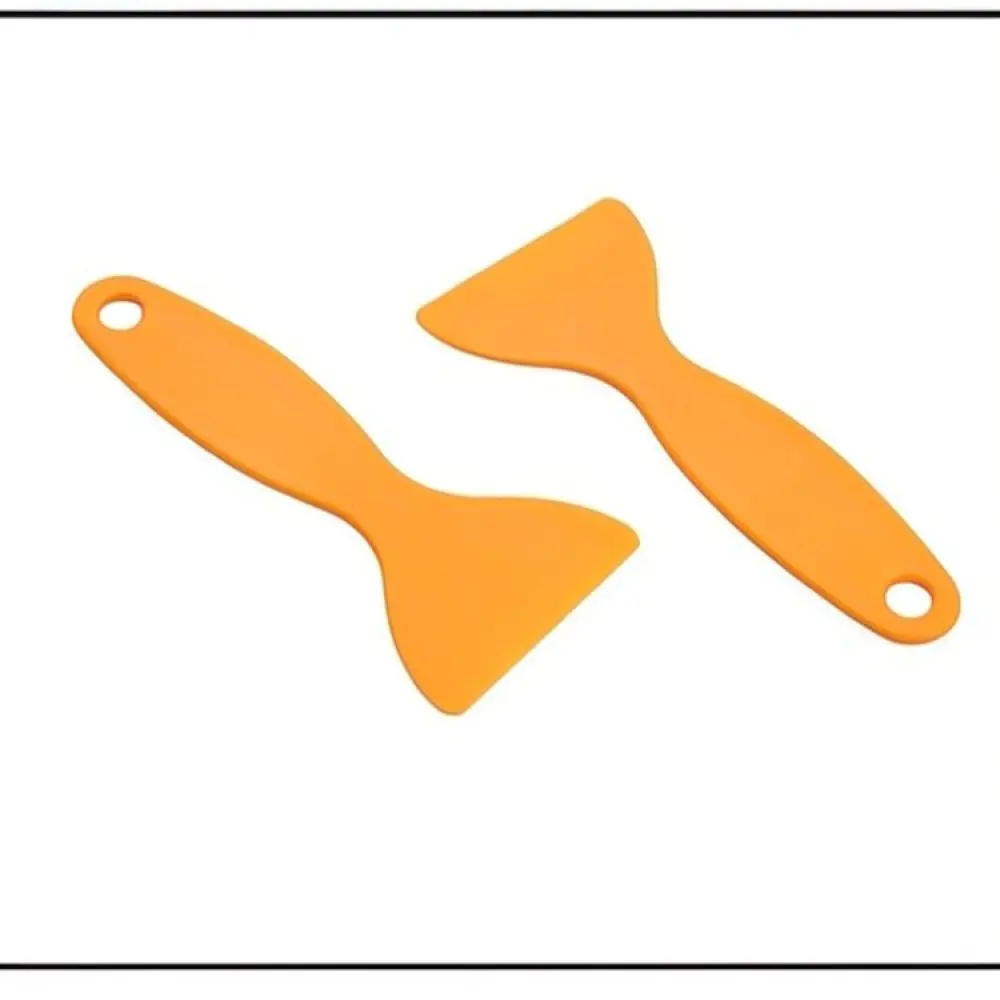 Yellow Triangle Scraper For Auto Window Tinting Manual Tool Efficient Plastic Blade For Removing Adhesive Tape