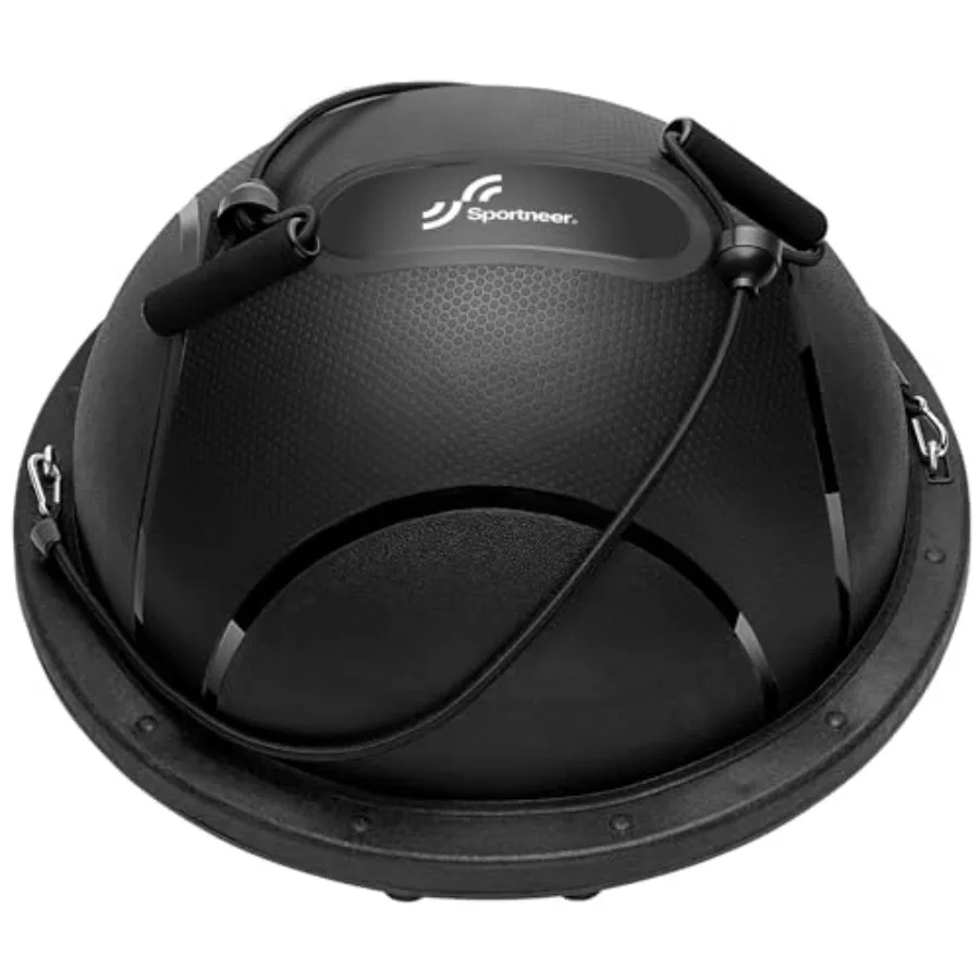 

Half Balance Ball - Inflatable Exercise Ball Trainer With Resistance Bands and Pump - Non-slip Yoga Ball for Stability Core Tra