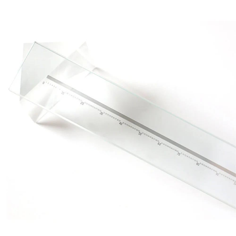 High Precision Glass Linear Scale, 0-100mm Measuring Range, 0.05mm Graduation Interval