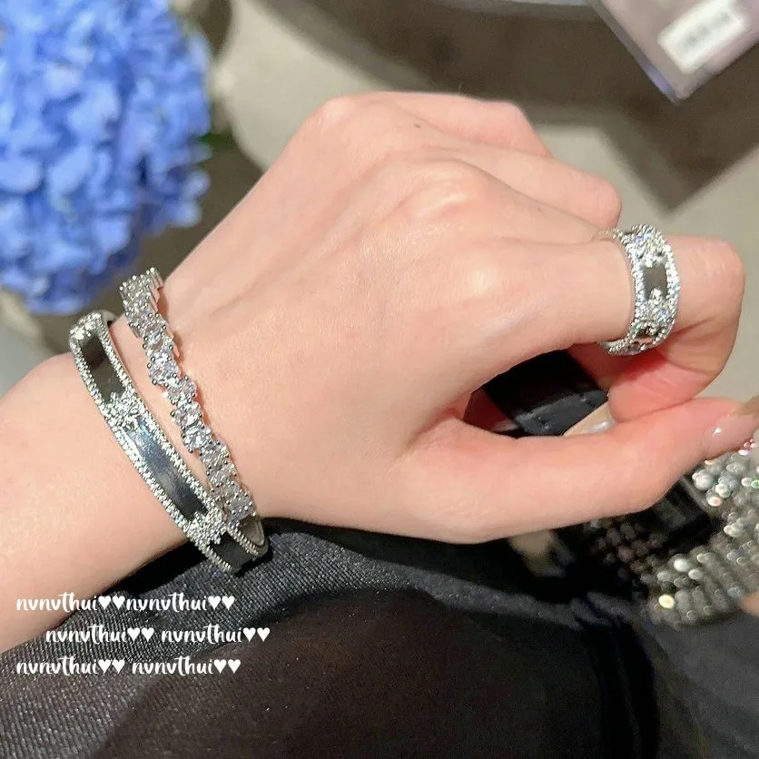 ZLIDIN Vine  mermaid tears meteor jewel bracelet Star river bright arc star armante zircon ring combination