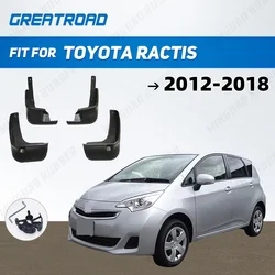 For Toyota RACTIS 2012-2018 2013 2014 2015 2016 2017 Fender Mudflaps Splash Guards  Mudguards Mud Flaps car Access