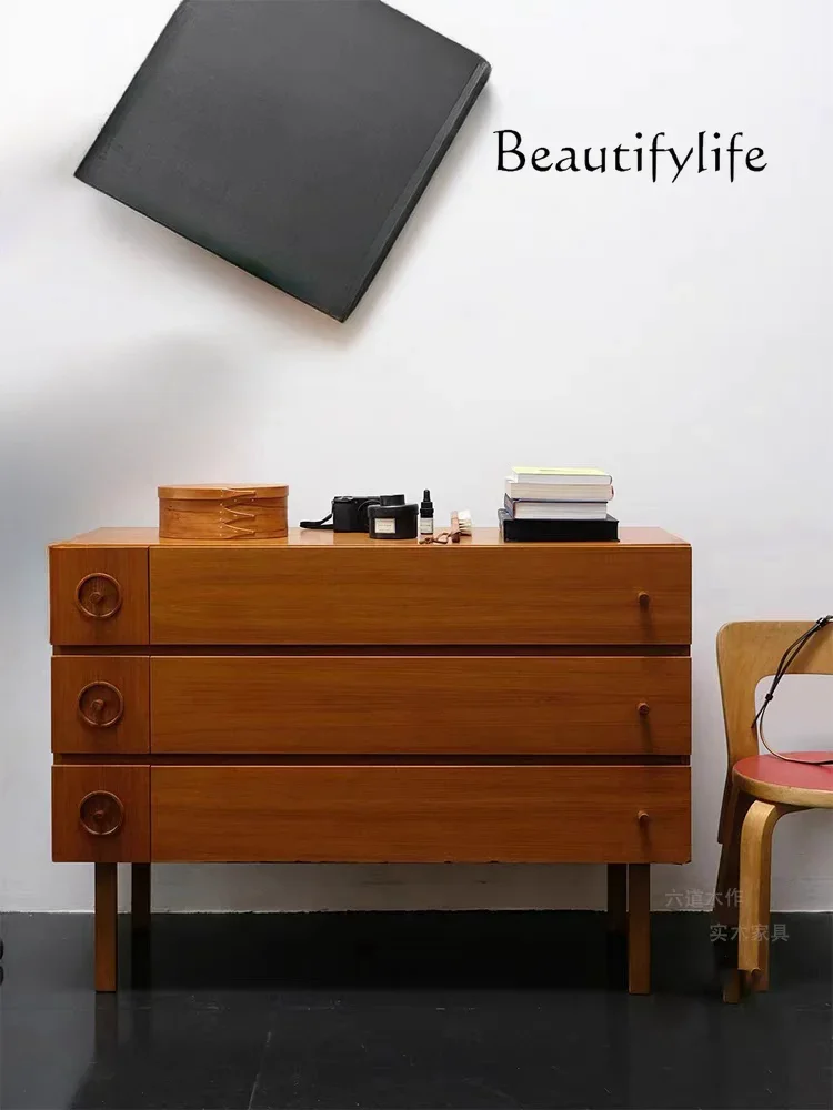 

muebles para hogar American-Style Retro Solid Wood Flip-up Door Storage Shoe Cabinet Modern Minimalist Locker Entrance Cabinet