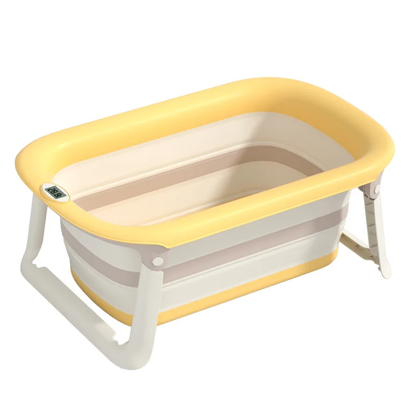 New Children\'s Bath Home Can Lie Baby Folding Warm Bath Tub Children\'s Bath Bucket Baby Bath Tub Tide