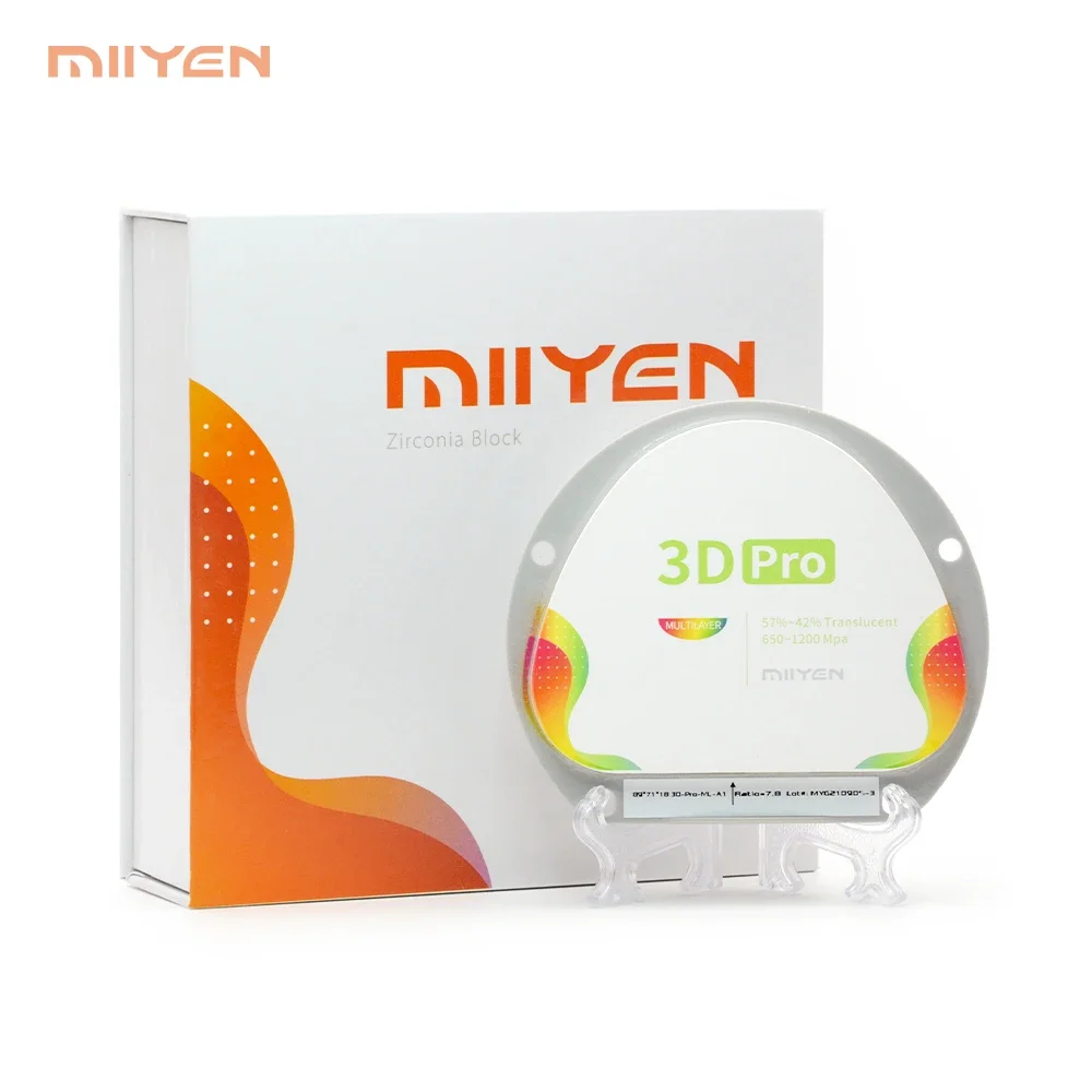 MIIYEN CAD CAM Aesthetic 3D Pro Multilayer den tal Zirconia Block disc