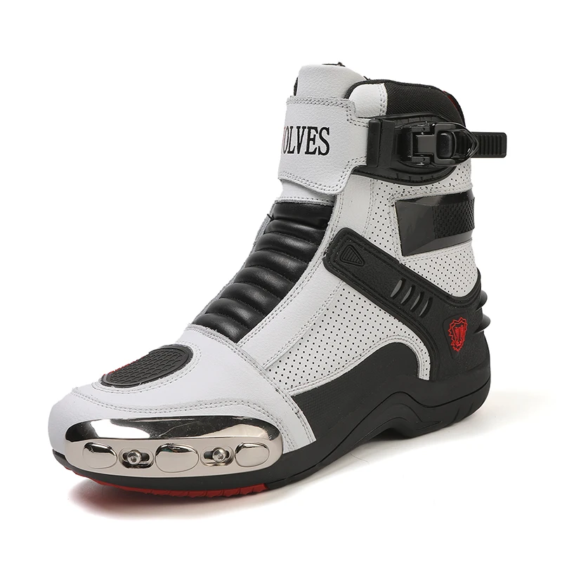 

Motorcycle protective boots Four seasons men breathable anti-fall outdoor train competition cycling cross-country riding boots