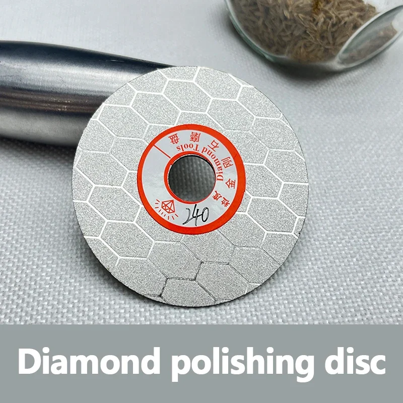 Diamond Coated Flat Lap Wheel Jewelry Grinding Polishing Disc Hole Diameter 12mm Outer Diameter 65mm/70mm Woodworking Carving