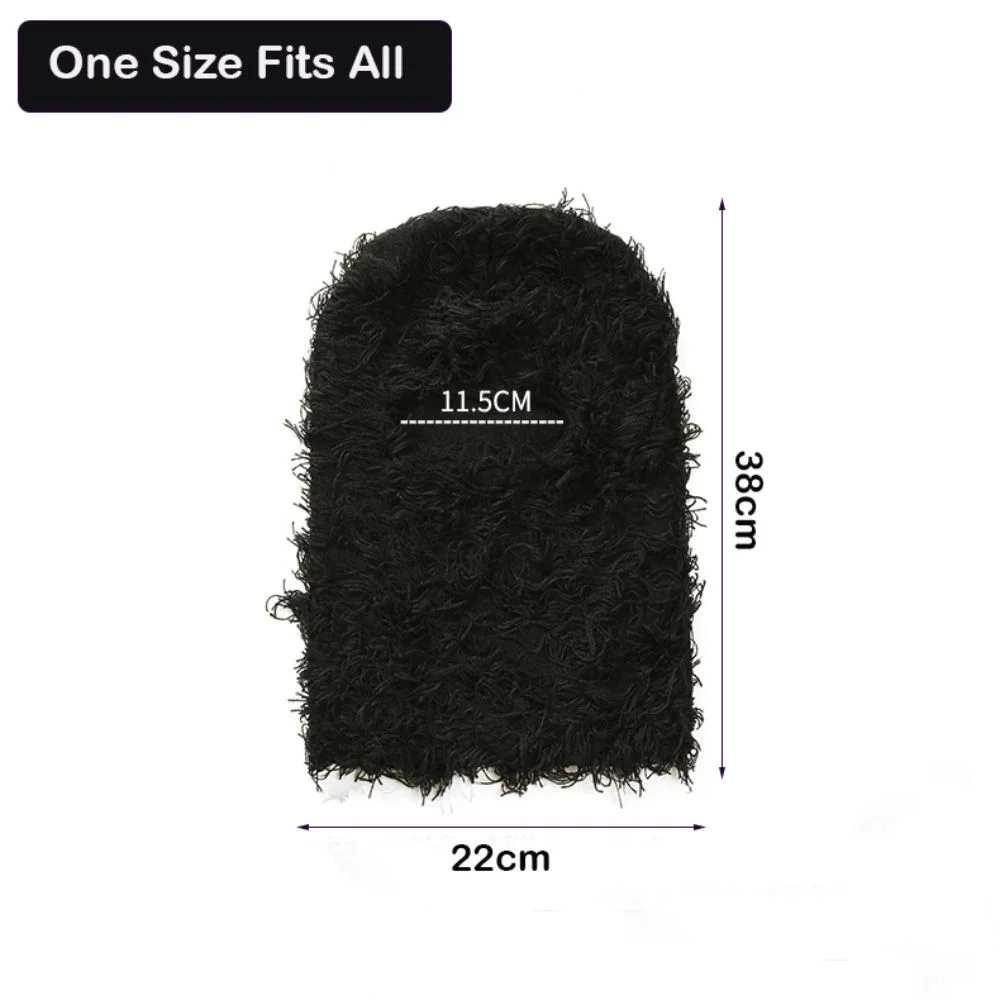 Multi-Purpose Knitted Ski Mask Warm Windproof Winter Balaclava Solid Color Neck Hat Unisex