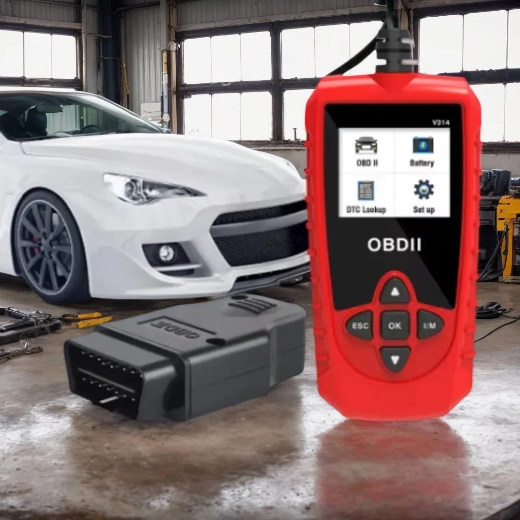 

Универсальный автомобильный сканер OBDII — автомобильный диагностический инструмент со встроенным считыванием кода и обнаружением дефектов (V314)