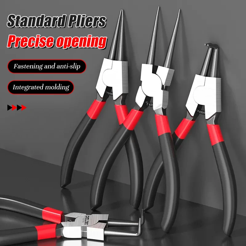 Circlip Pincers Set Snap Ring Pliers Retaining Crimping Pliers Spring Installation And Removal Hand Tool