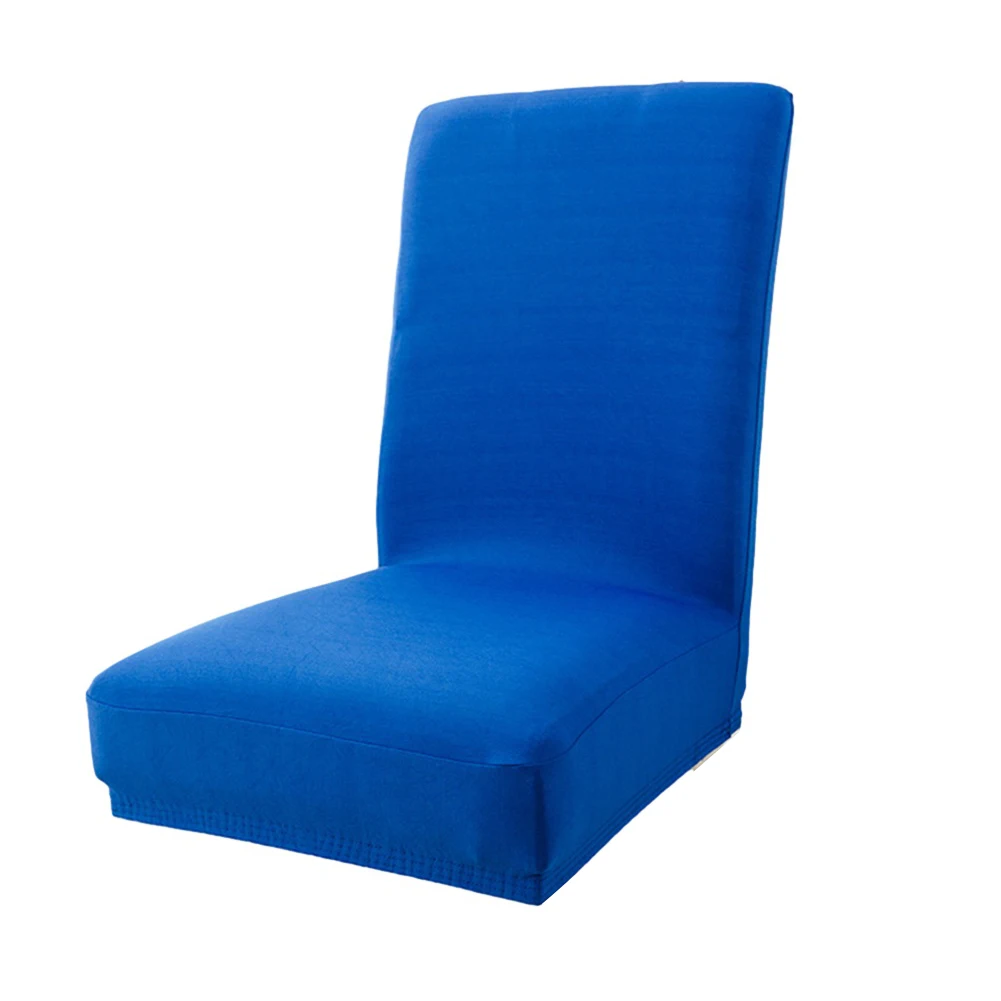 Home Dining Chair Cover Chair Cover Chair Cover Pure White Royal Blue Scarlet Siamese Simple Solid 39~46cm 45~50cm